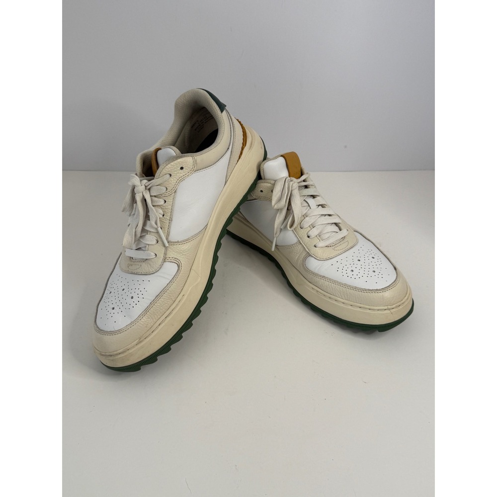 Cole Haan GrandPro Crew Golf Shoes White Ivory Green Duck C38126 Mens 10 1/2